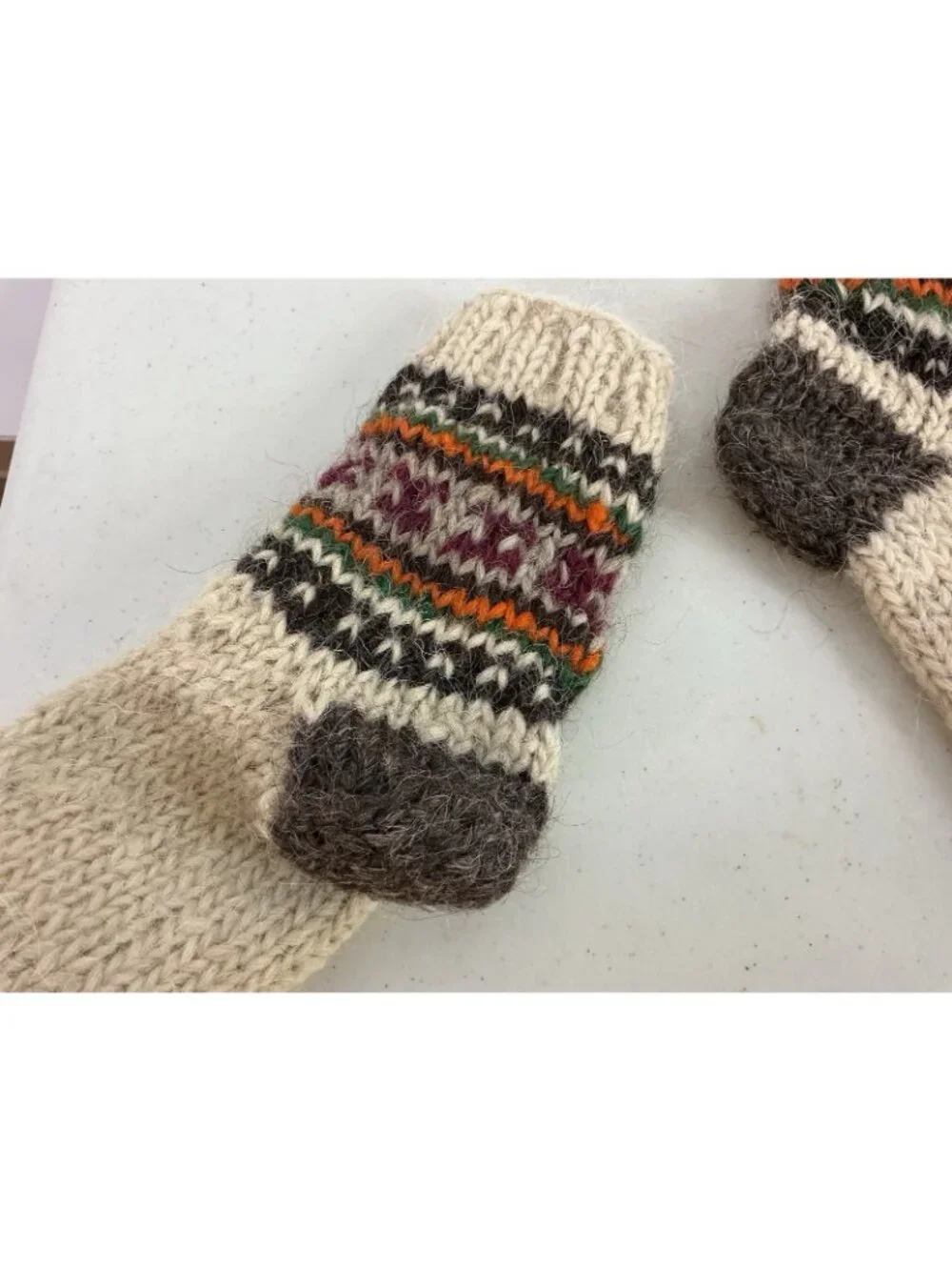 Hand Knit Wool Socks New Womens Medium